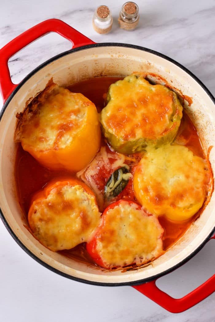 Stuffed Peppers and Rice