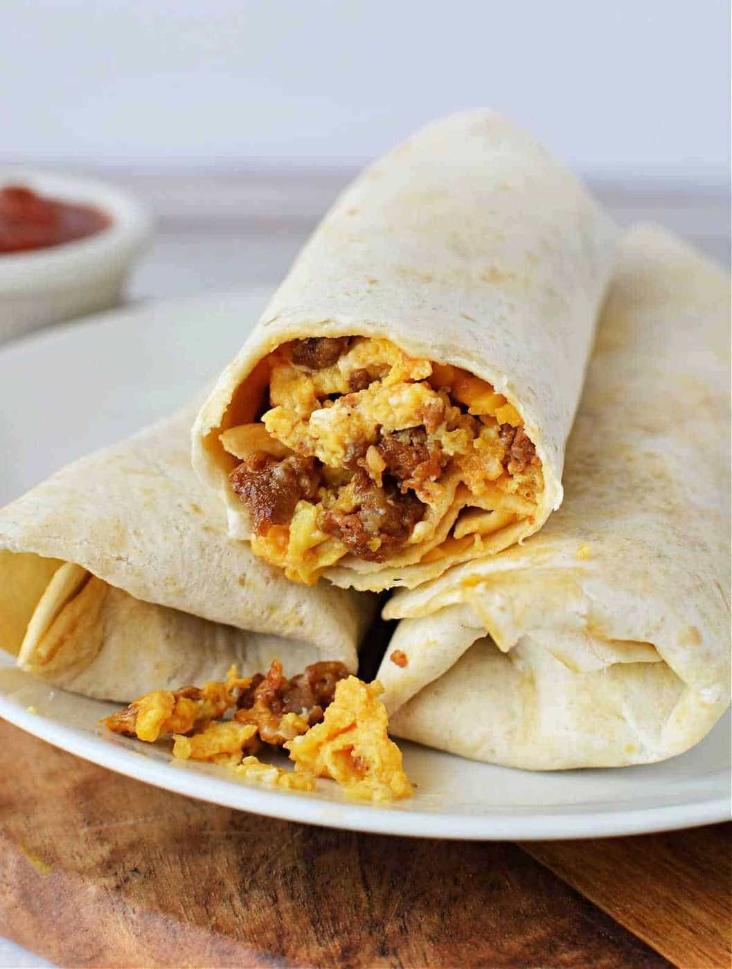 Chorizo and Eggs Burritos