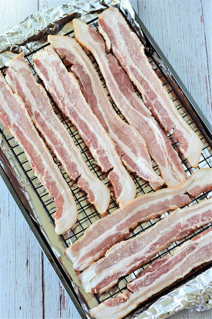 cooking frozen bacon in oven