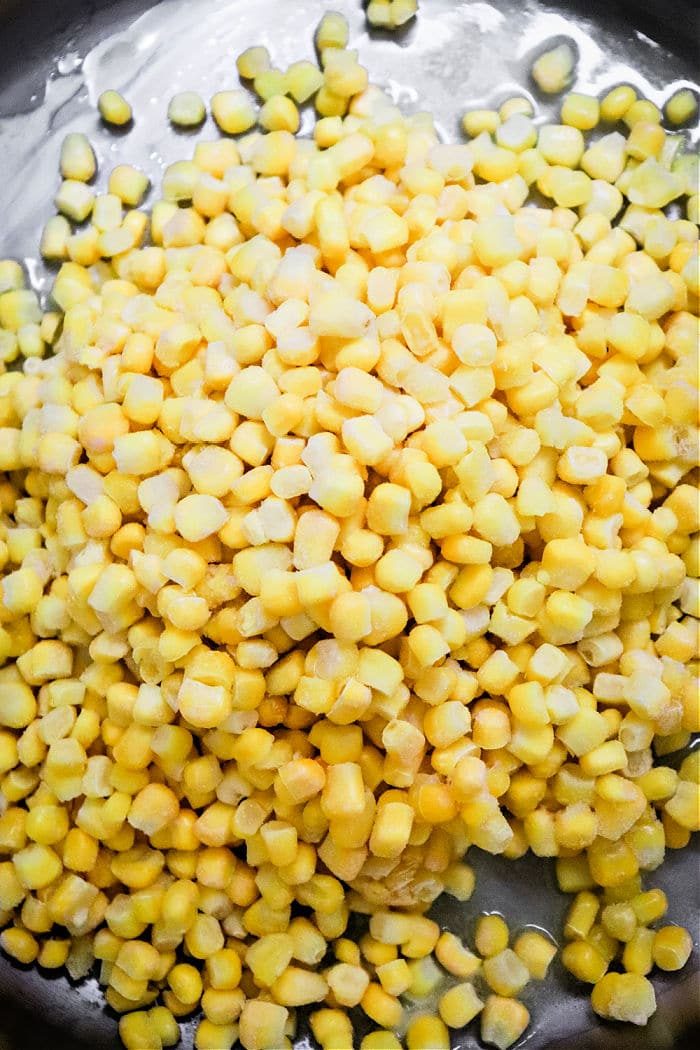 Skillet Corn with frozen corn