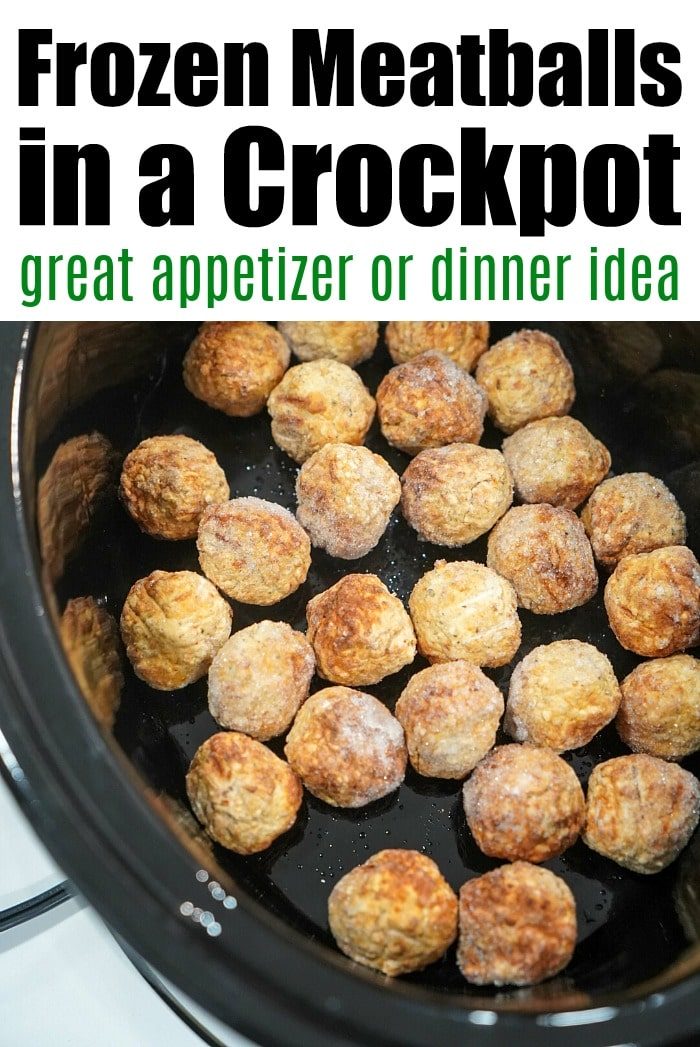 frozen meatballs in crockpot