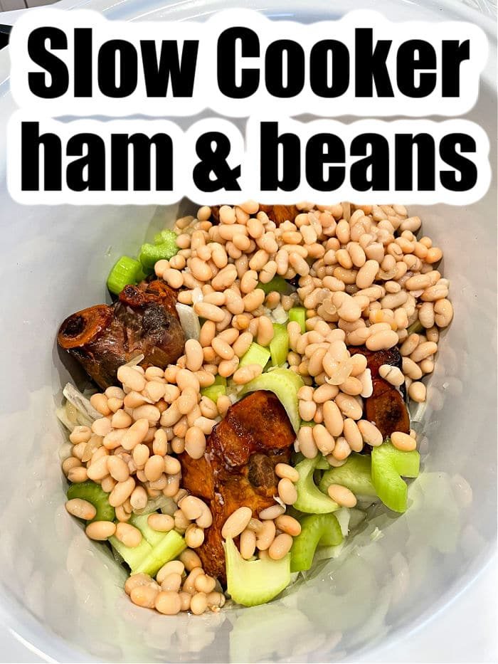 Discover how to cook ham hocks in a slow cooker, blending them with beans, celery, and rich seasonings for a hearty meal.