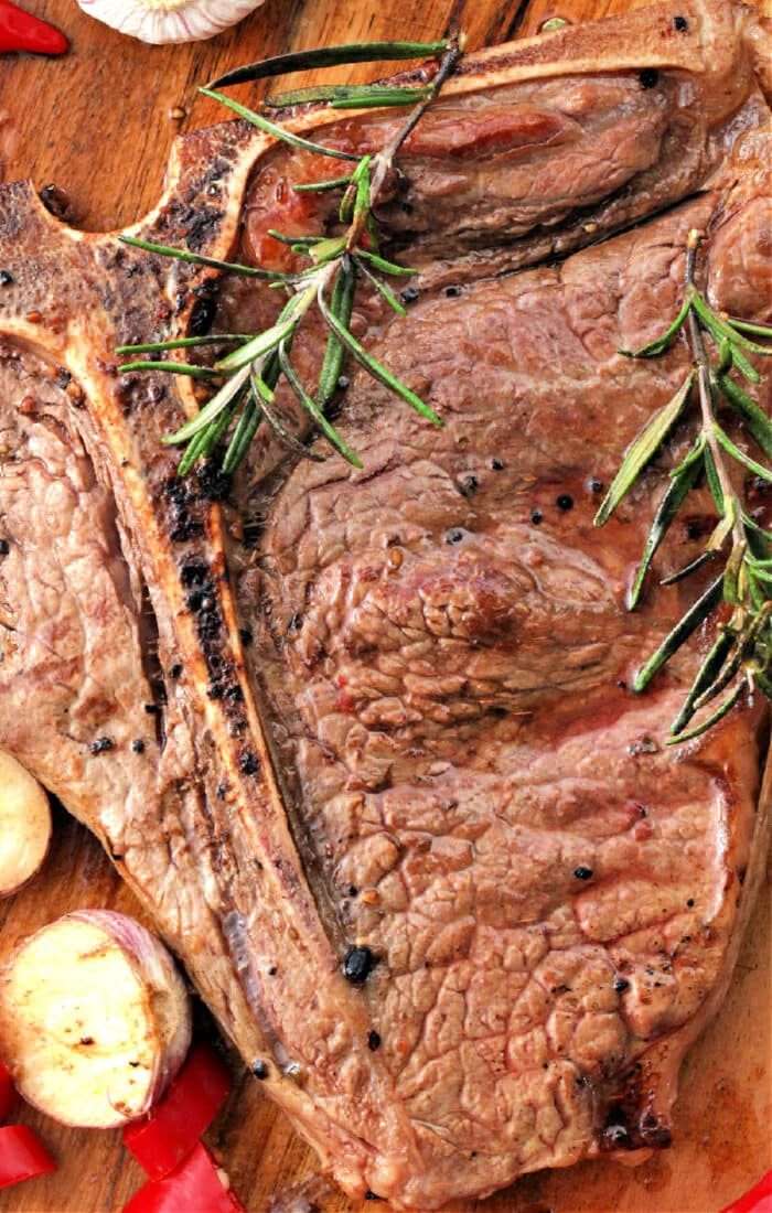 T Bone Steak in Oven