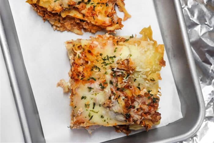 Reheat Lasagna in Air Fryer