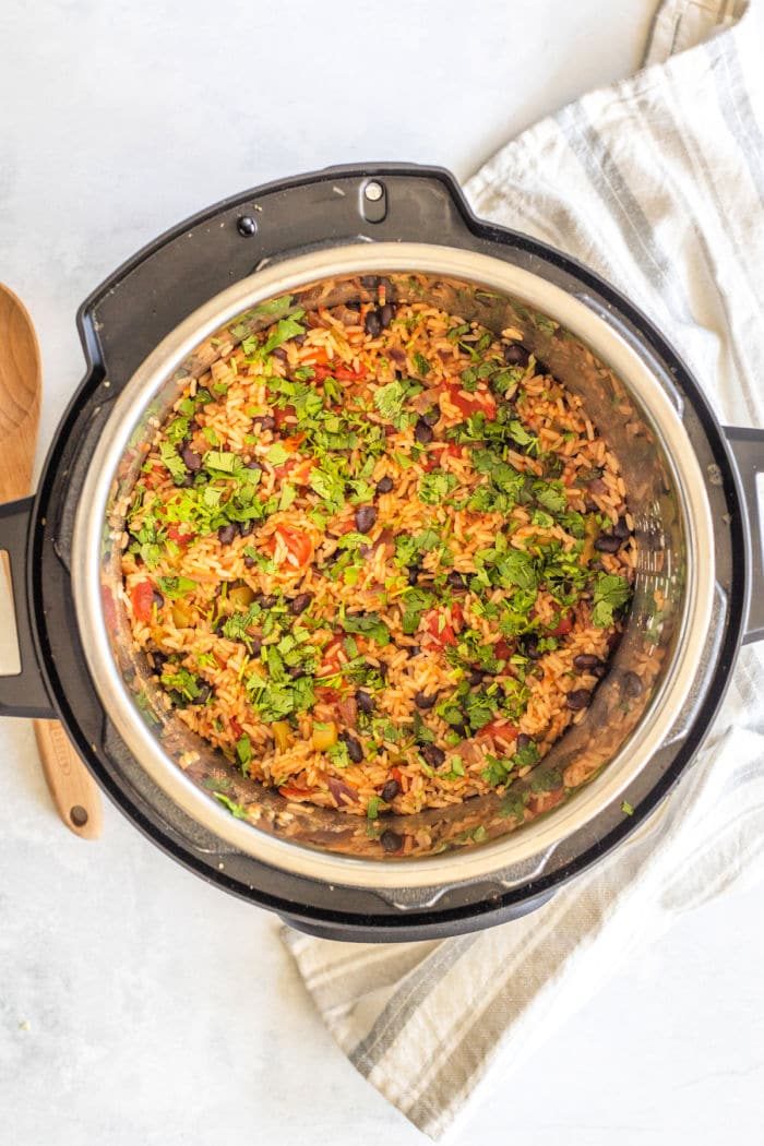 ninja foodi Black Beans and Rice