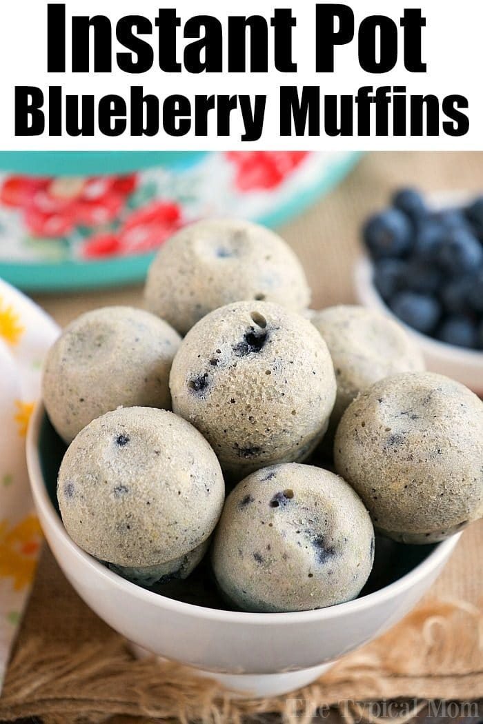 Instant Pot Blueberry Muffins