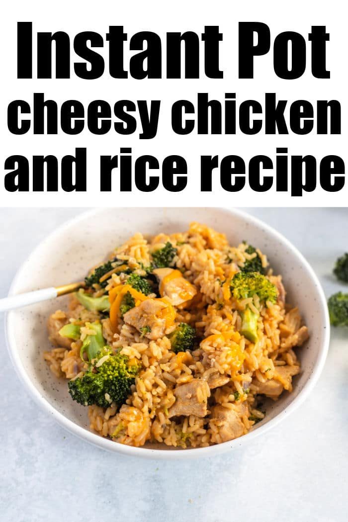 Instant Pot Cheesy Chicken rice