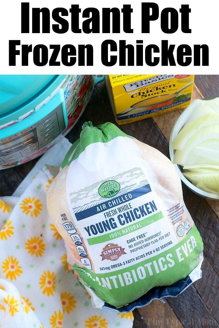 frozen chicken in instant pot