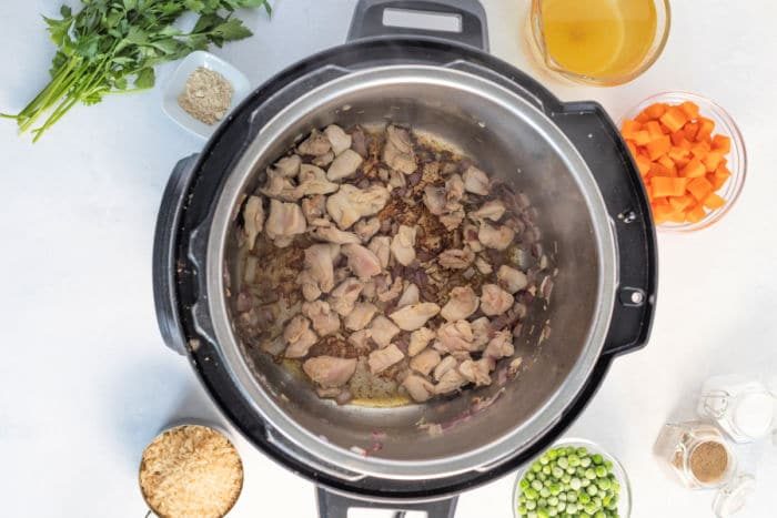 saute chicken instant pot