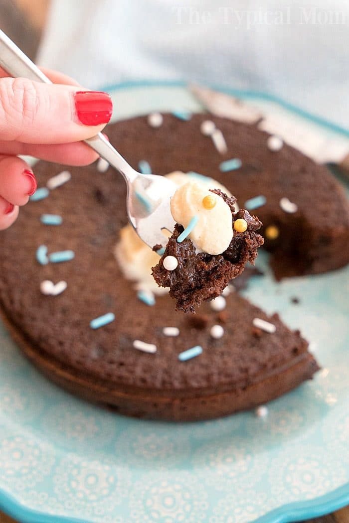 instant pot chocolate pudding cake 3