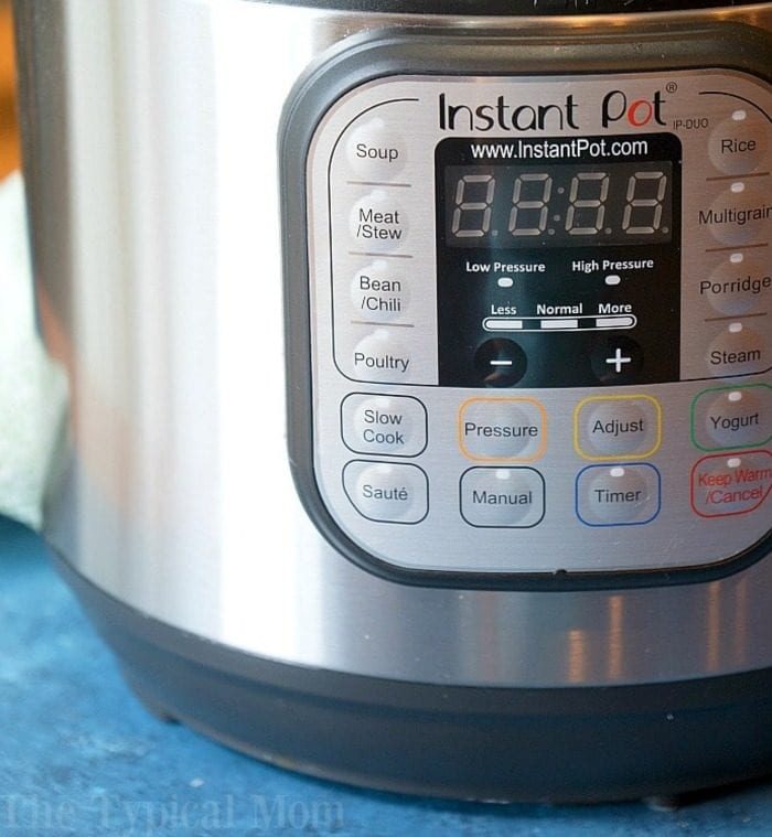 instant pot cook times