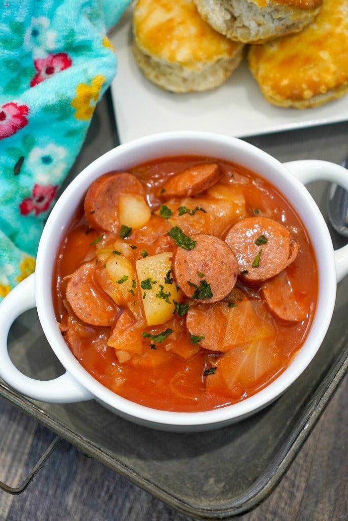 sausage cabbage stew