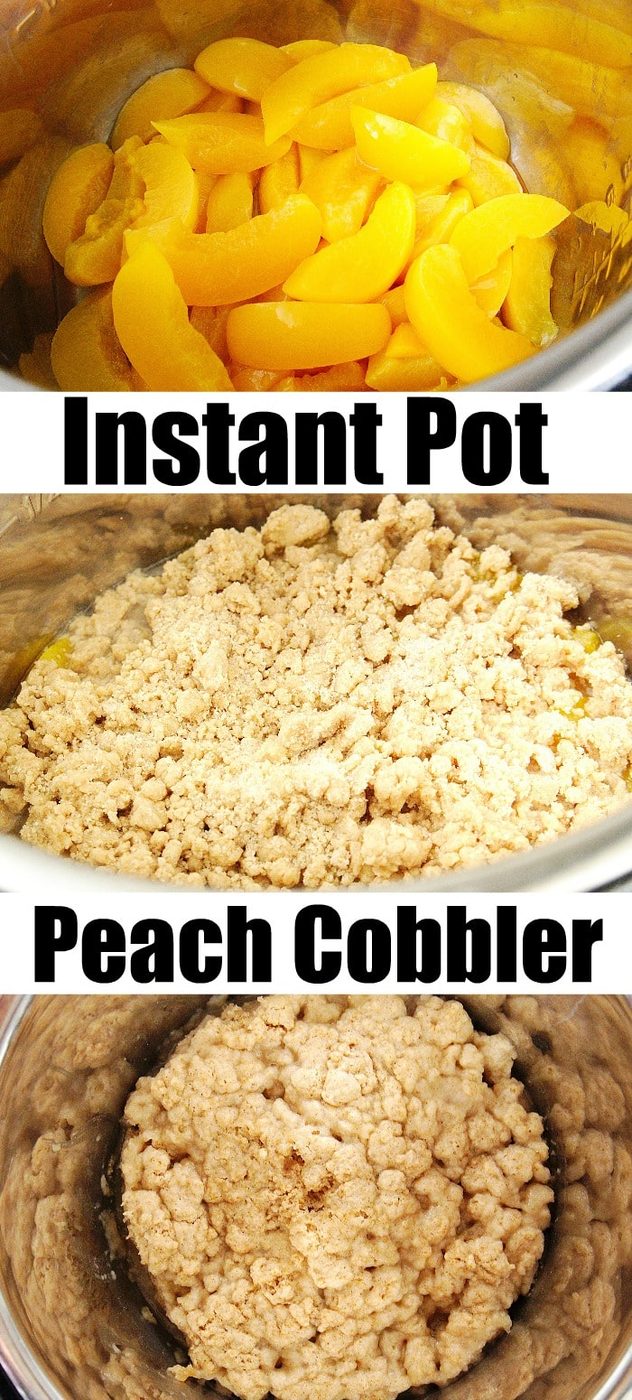 instant pot peach cobbler 2
