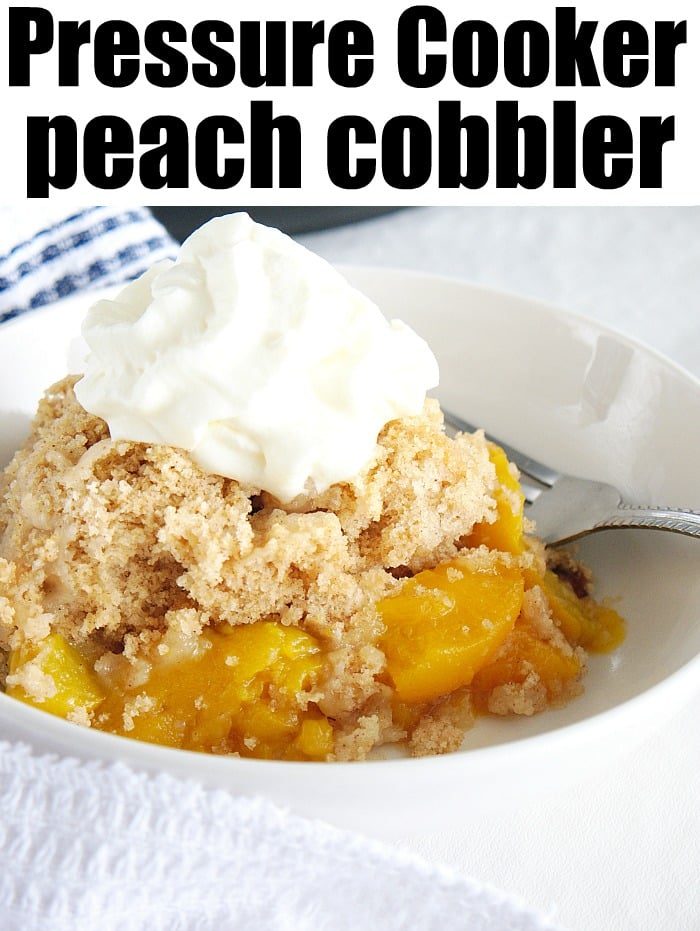 instant pot peach cobbler