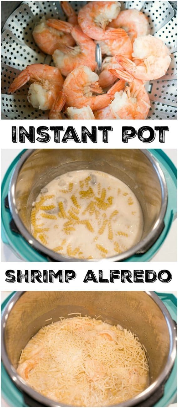 instant pot shrimp fettuccini alfredo