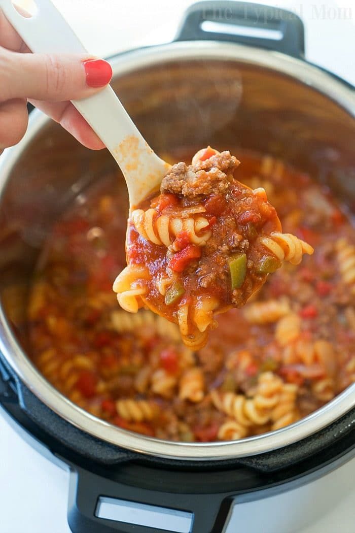 instant pot sloppy joe casserole 3