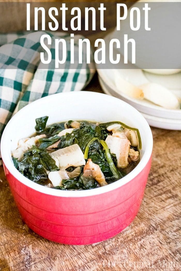 instant pot spinach