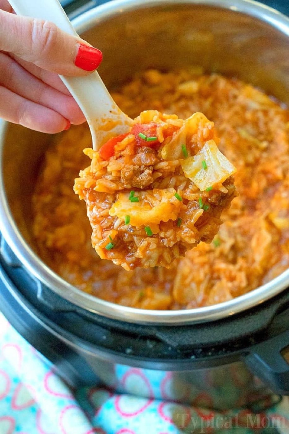 Instant Pot Stuffed Cabbage Casserole