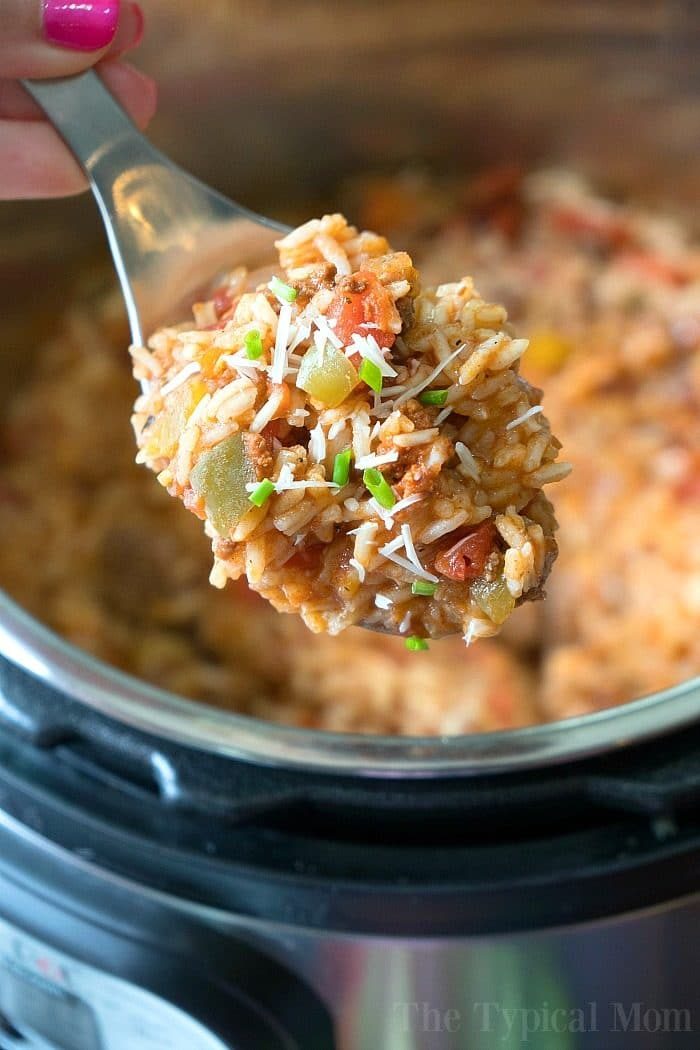 instant pot stuffed pepper casserole
