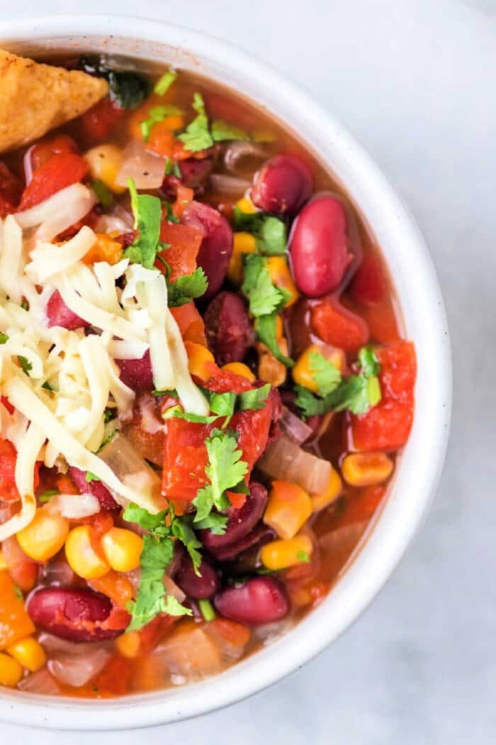 Instant Pot Vegetarian Soup with beans