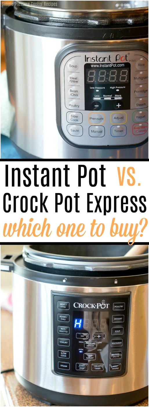 Instant Pot vs Crock Pot Express