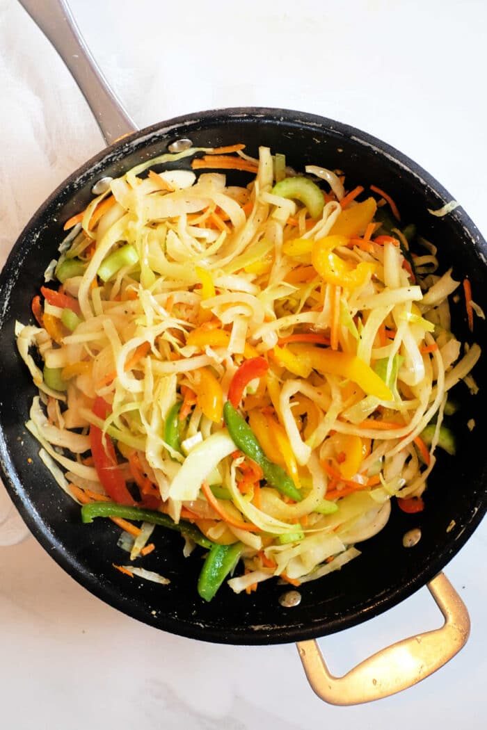 Caribbean fried cabbage recipe