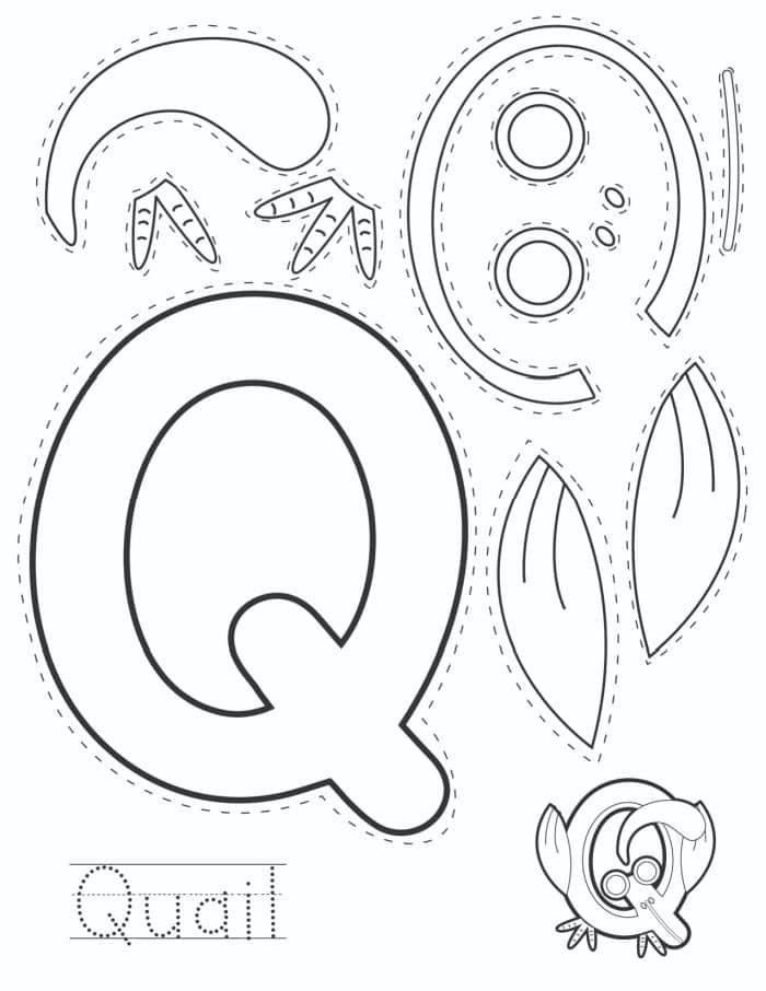 Letter Q Coloring Page