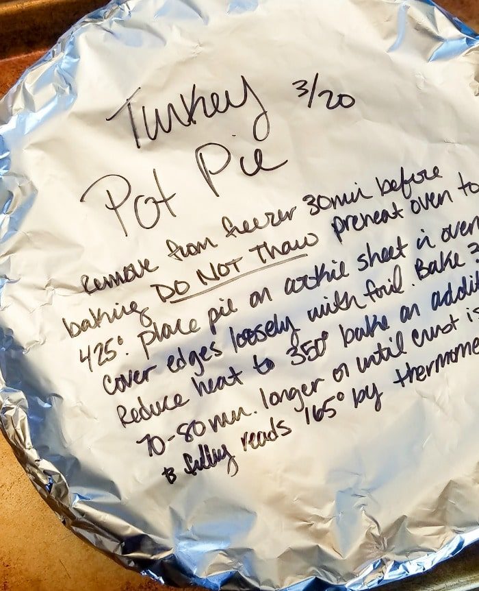 frozen turkey pot pie