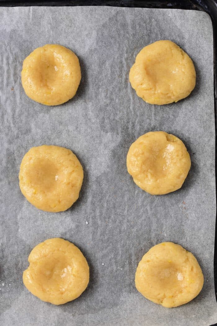 Lemon Curd Thumbprint Cookies