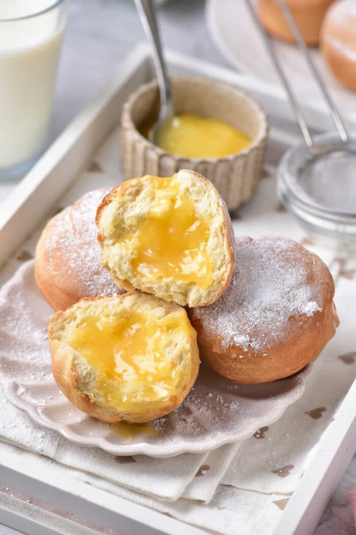 Lemon Curd Donuts