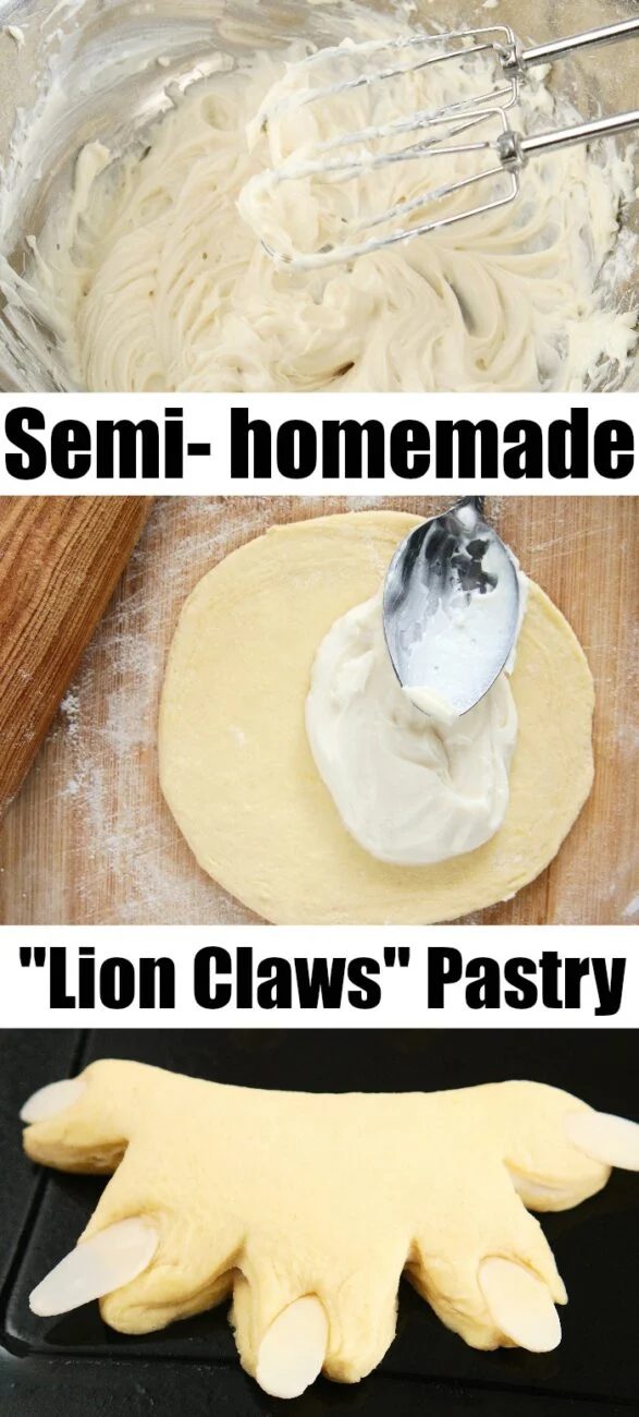 Bear Claws with Refrigerated Biscuits