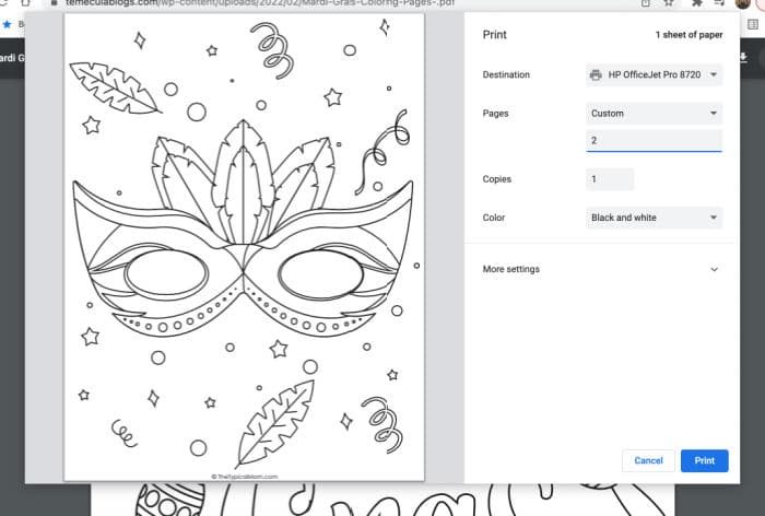 free printables for mardi gras