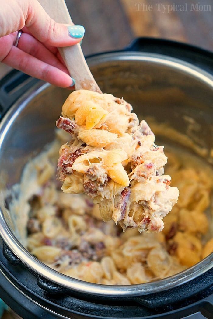 Meat Lover Pressure Cooker Mac and Cheese