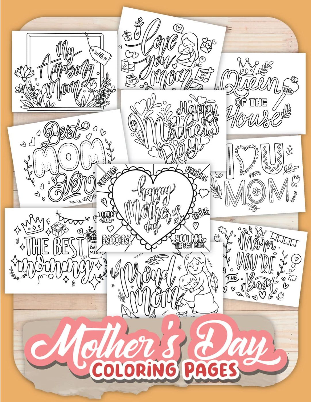 Mothers Day Coloring Pages Free