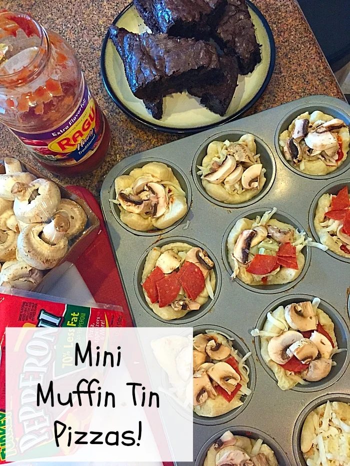 mini muffin tin pizzas