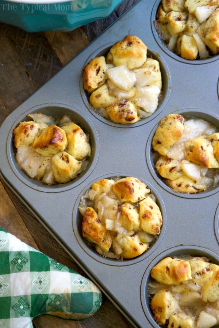 apple pie monkey bread muffins