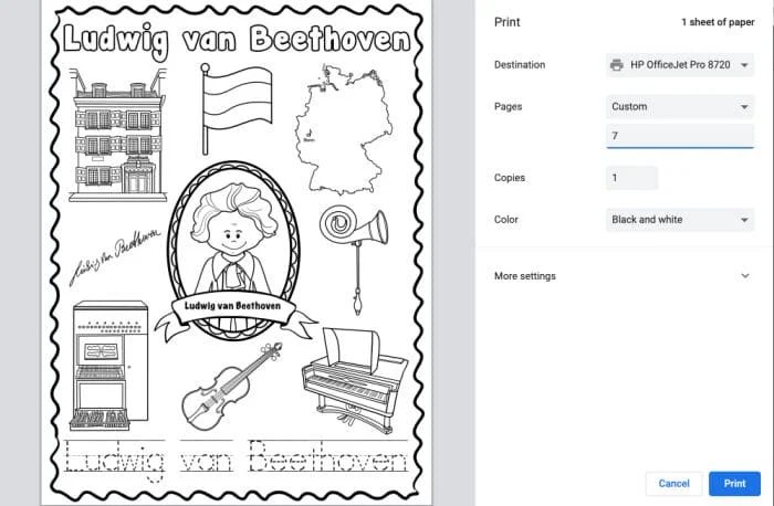 free printables for kids