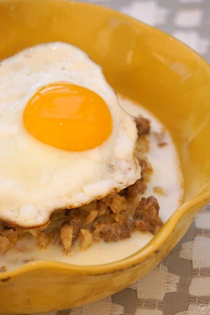 Savory Oatmeal and Egg