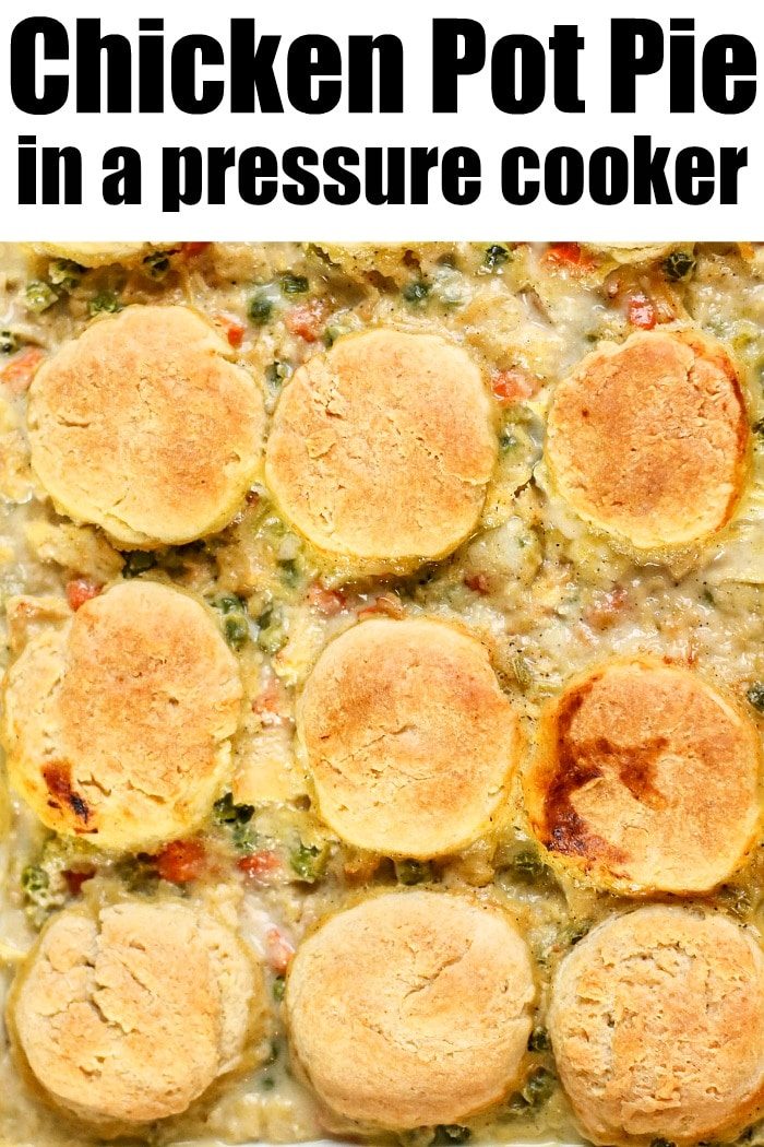 pressure cooker chicken pot pie