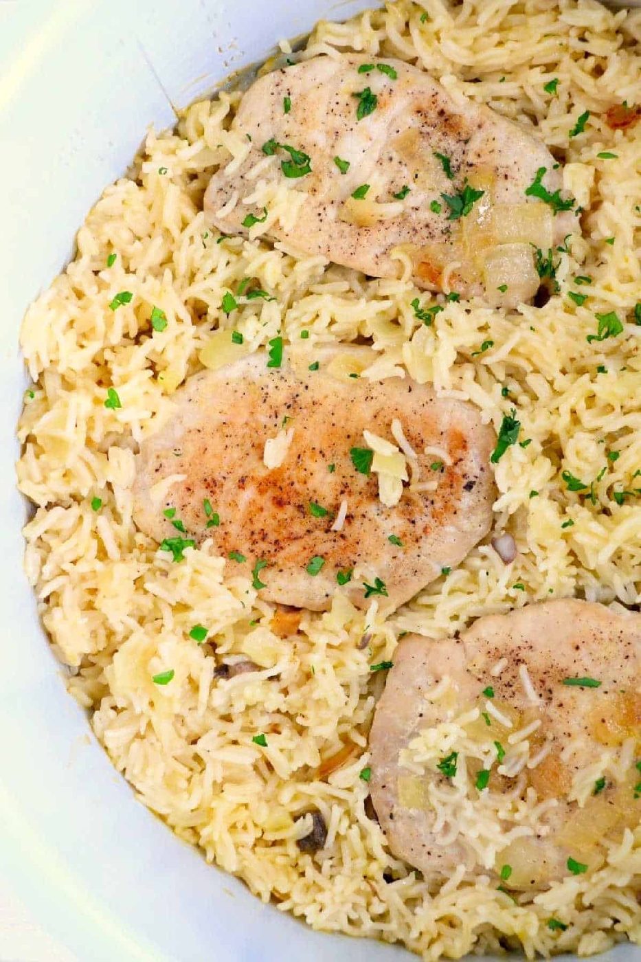 Ninja Foodi Pork Chops and Rice