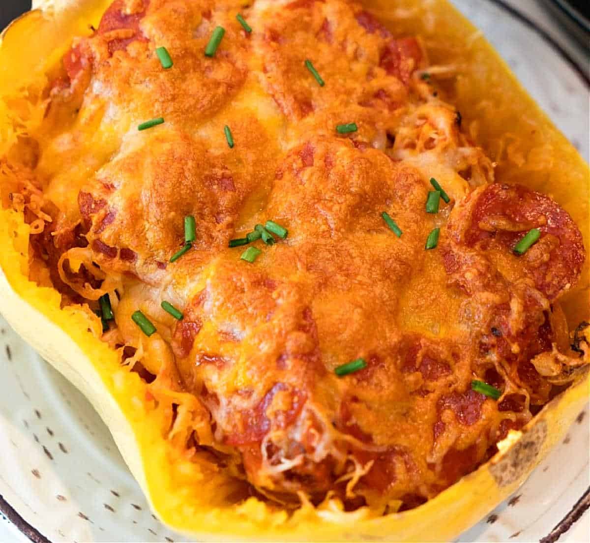 Spaghetti Squash Pizza