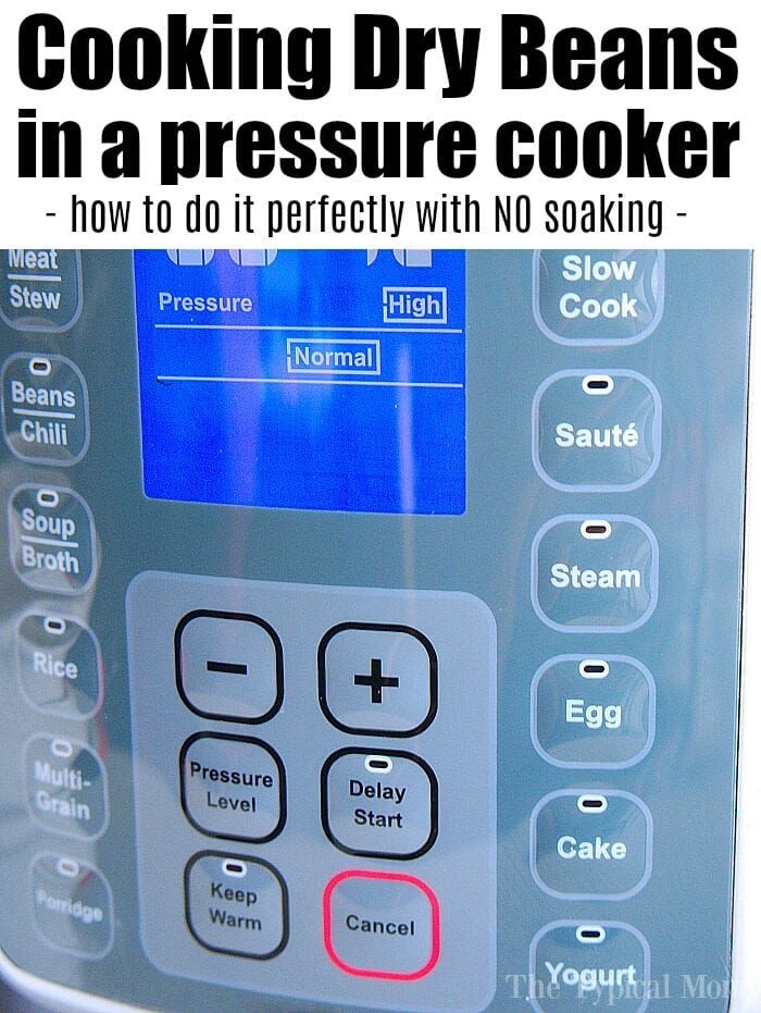 Cooking Beans in a Pressure Cooker