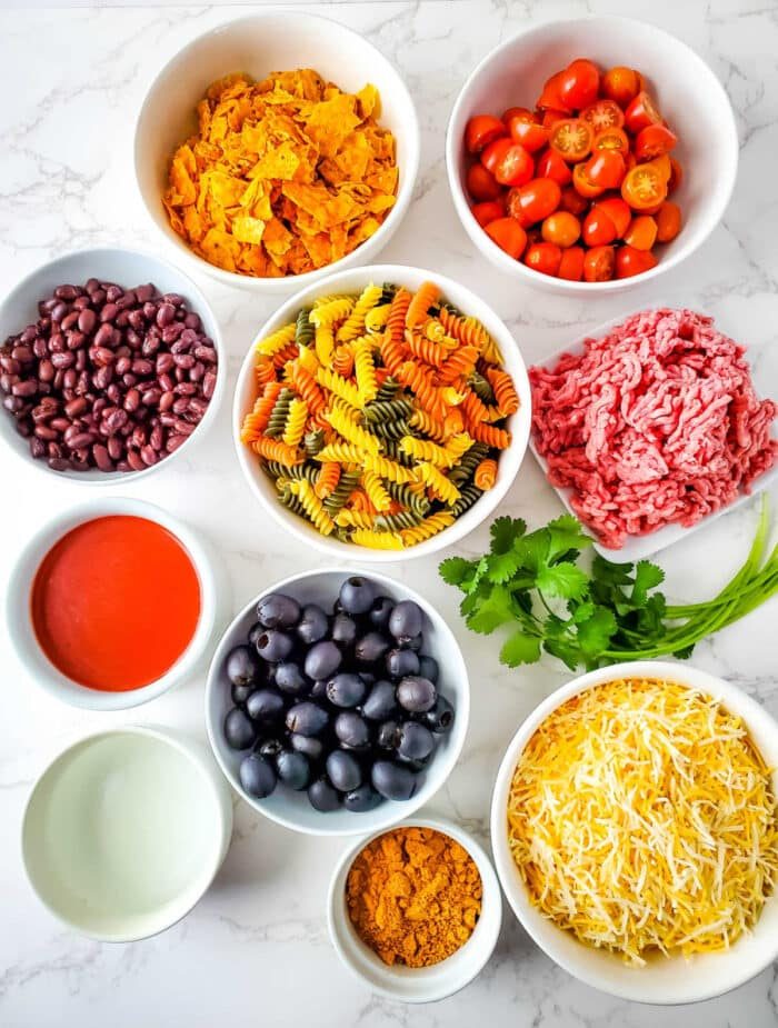 Taco Pasta with Ground Beef