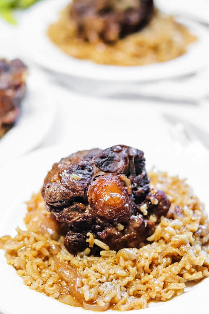 Oxtails Rice and Peas