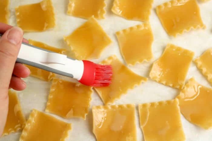 homemade pasta chips