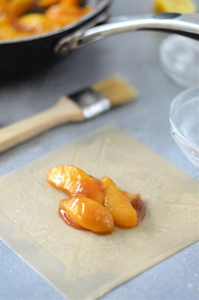Egg Rolls with Pie Filling