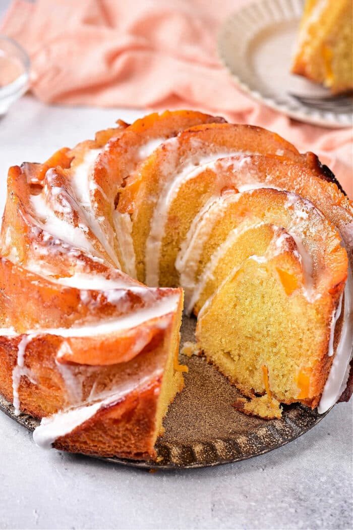 Peach Cobbler Pound Cake