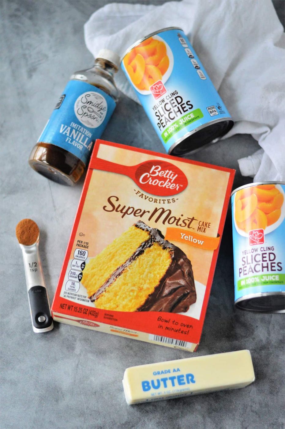 Peach Cobbler, plus Cake Mix