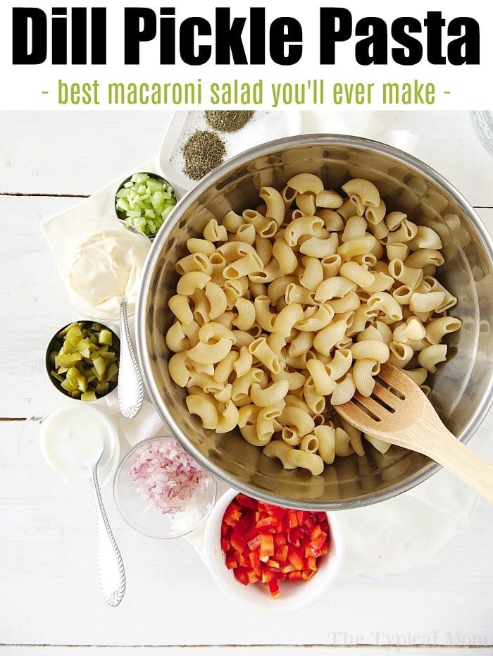dill pickle pasta salad