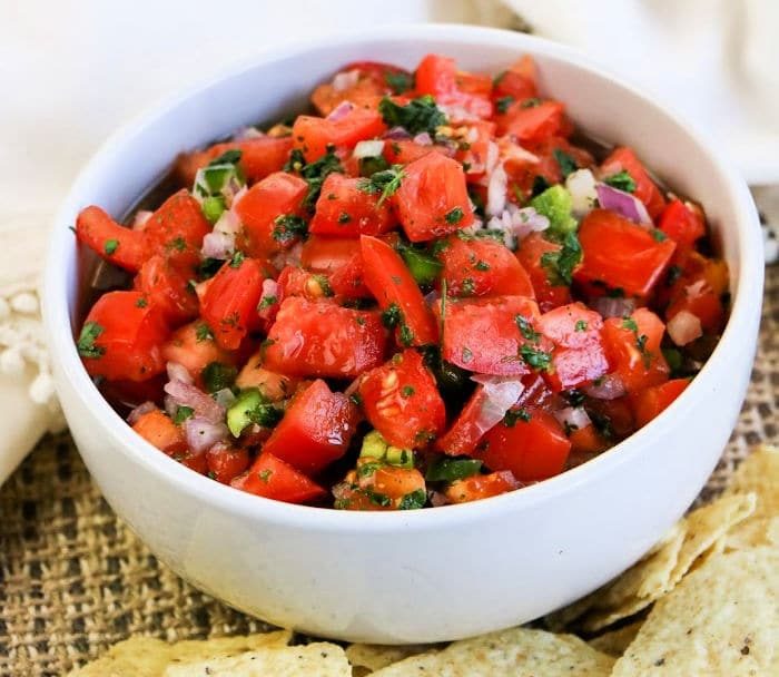 3 Ingredient Pico de Gallo Salsa